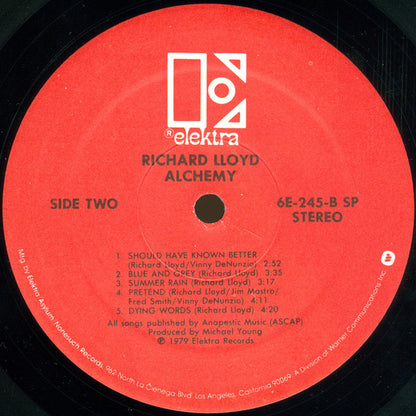 Richard Lloyd : Alchemy (LP, Album, SRC)