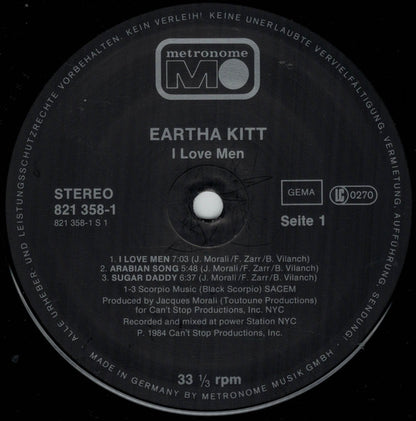 Eartha Kitt : I Love Men (LP, Album)