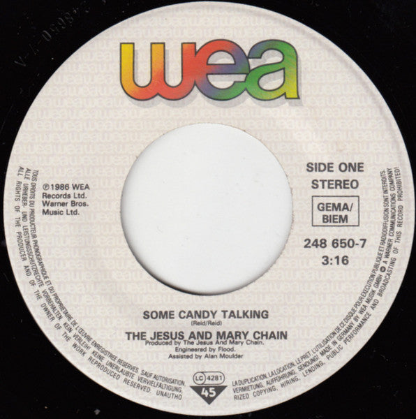 The Jesus And Mary Chain : Some Candy Talking E.P. (7", EP)