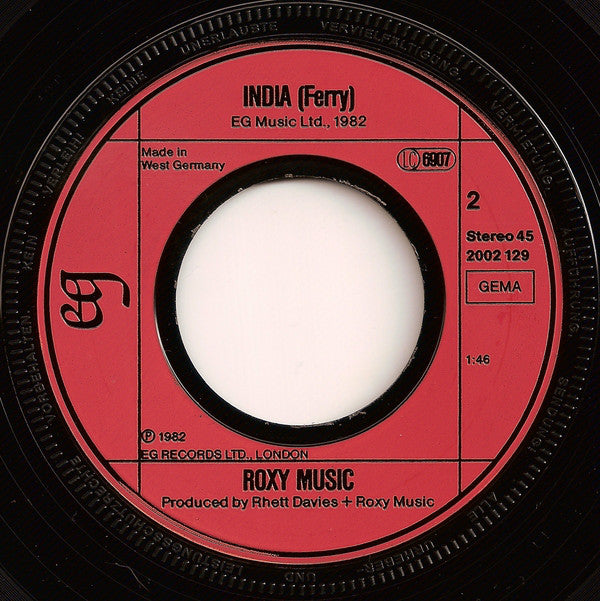 Roxy Music : More Than This (7", Single)