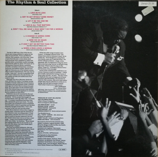 Solomon Burke : A Change Is Gonna Come (LP, Album)