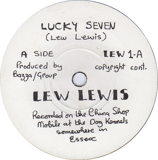 Lew Lewis : Lucky Seven (7", Whi)