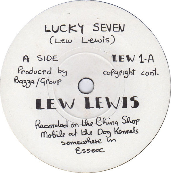 Lew Lewis : Lucky Seven (7", Whi)
