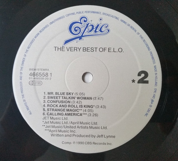 The Electric Light Orchestra* : The Very Best Of The Electric Light Orchestra (2xLP, Comp)