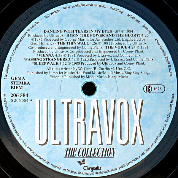 Ultravox : The Collection (LP, Album, Comp)