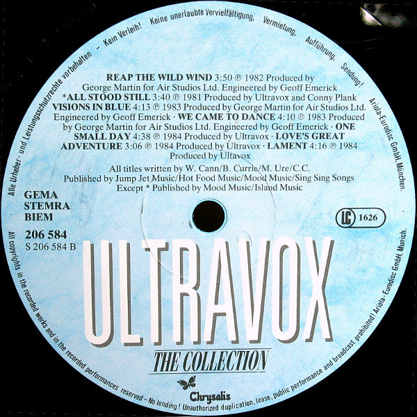 Ultravox : The Collection (LP, Album, Comp)