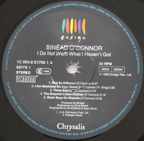 Sinéad O'Connor : I Do Not Want What I Haven't Got (LP, Album)