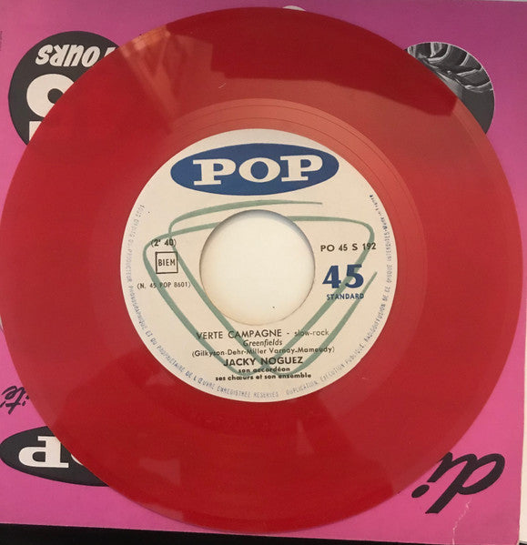 Jacky Noguez Son Accordéon Ses Choeurs Et Son Ensemble : Verte Campagne / C'est Ecrit Dans Le Ciel (7", Jukebox, Red)