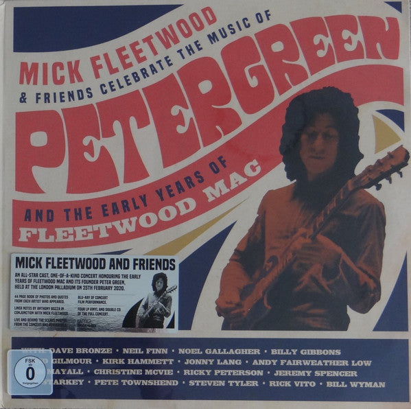 Mick Fleetwood & Friends* : Celebrate The Music Of Peter Green And The Early Years Of Fleetwood Mac (4xLP, Album + Blu-ray, Album, Multichannel + 2xCD,)