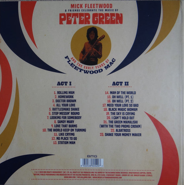 Mick Fleetwood & Friends* : Celebrate The Music Of Peter Green And The Early Years Of Fleetwood Mac (4xLP, Album + Blu-ray, Album, Multichannel + 2xCD,)