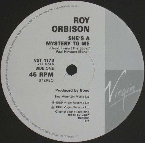 Roy Orbison : She's A Mystery To Me (12", Single)