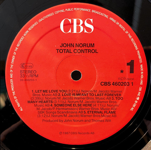 John Norum : Total Control (LP, Album)