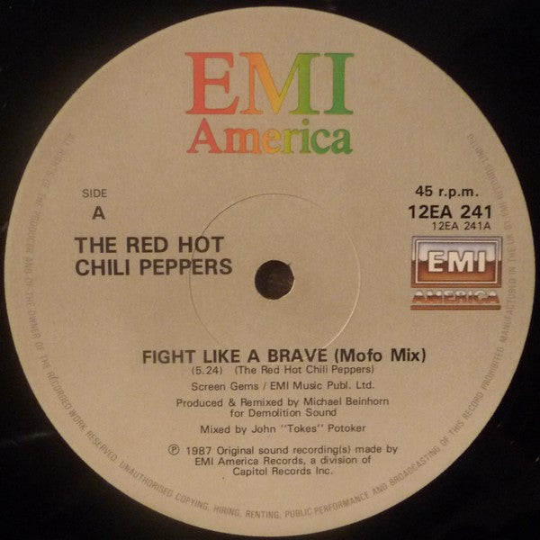 Red Hot Chili Peppers : Fight Like A Brave (12", Single)