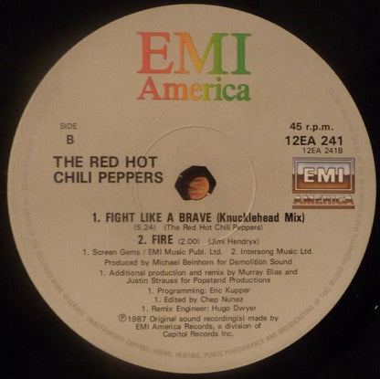 Red Hot Chili Peppers : Fight Like A Brave (12", Single)