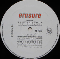Erasure : Ship Of Fools (12", Single, Ltd)