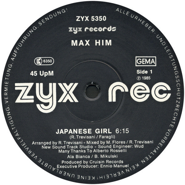 Max-Him : Japanese Girl (12", Maxi)