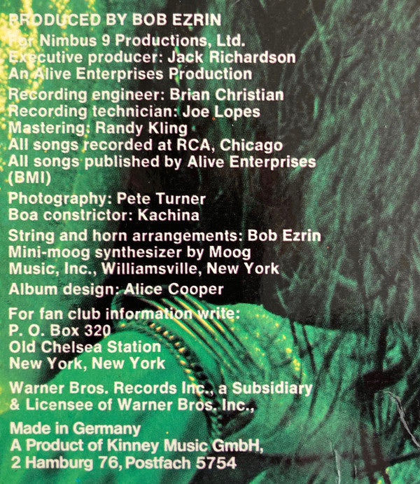 Alice Cooper : Killer (LP, Album, RP)