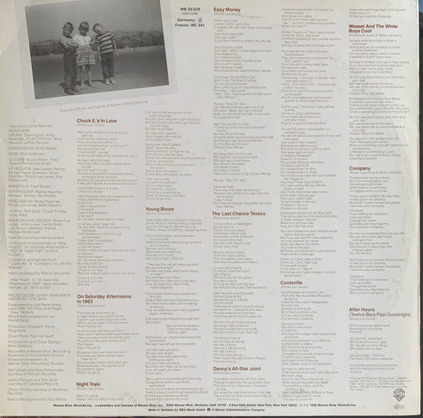 Rickie Lee Jones : Rickie Lee Jones (LP, Album)