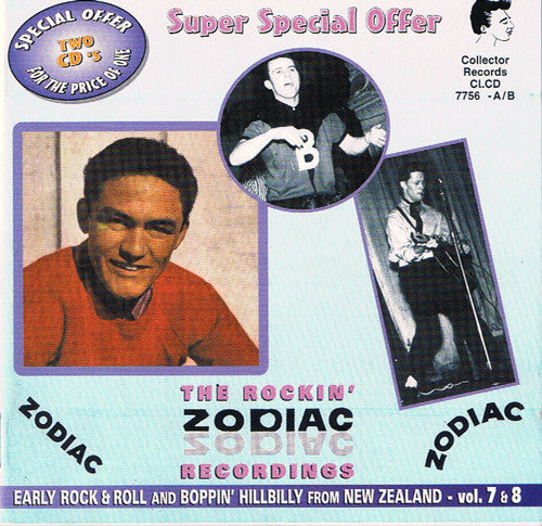 Various : The Rockin' Zodiac Recordings - Early Rock & Roll And Boppin' Hillbilly From New Zealand - Vol. 7 & 8 (2xCD, Comp)