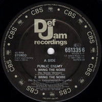 Public Enemy : Bring The Noise (No Noise Version) (12", Single)