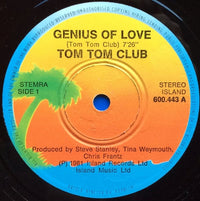 Tom Tom Club : Genius Of Love / Lorelei (12")