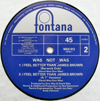 Was (Not Was) : I Feel Better Than James Brown (12", Single)