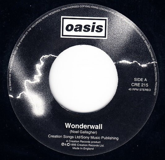 Oasis (2) : Wonderwall (7", Single, Jukebox)
