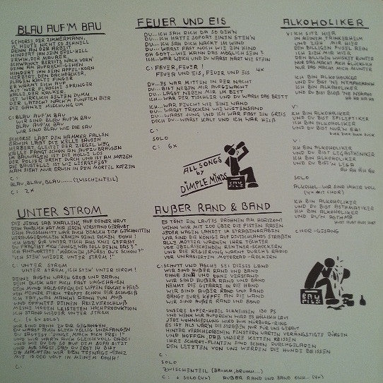 Dimple Minds : Blau Auf'm Bau (12", MiniAlbum)