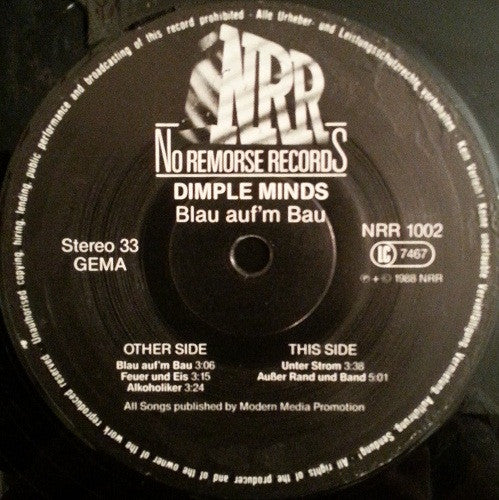 Dimple Minds : Blau Auf'm Bau (12", MiniAlbum)