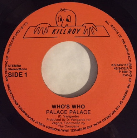 Who's Who : Palace Palace (7", Single)