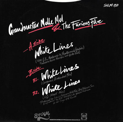 Grandmaster Melle Mel & The Furious Five* : Continuous White Lines (12")