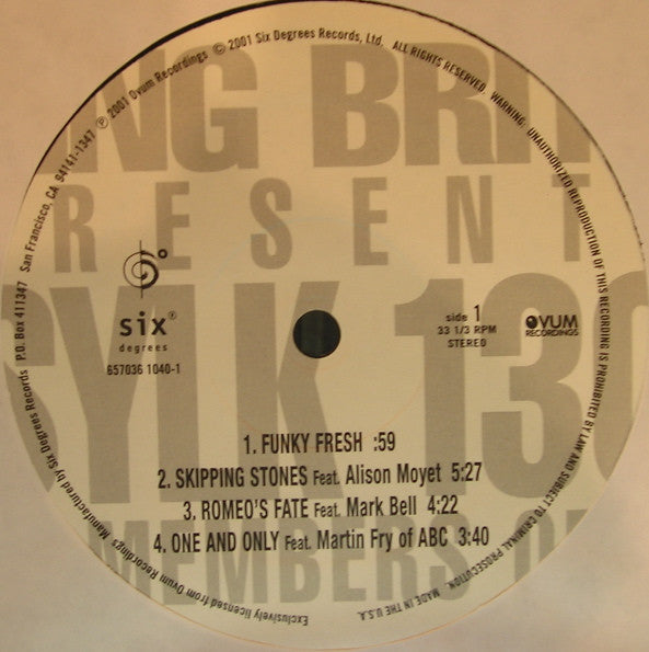 King Britt Presents Sylk 130 : Re-Members Only (2xLP, Album)