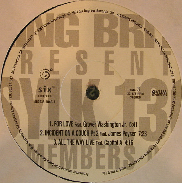King Britt Presents Sylk 130 : Re-Members Only (2xLP, Album)
