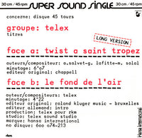 Telex : Twist A Saint Tropez (Long Version) (12", Single)