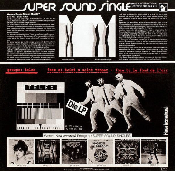 Telex : Twist A Saint Tropez (Long Version) (12", Single)