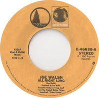 Joe Walsh  /  Gilley's "Urban Cowboy" Band : All Night Long / Orange Blossom Special / Hoedown (7", Single, Styrene, Ter)