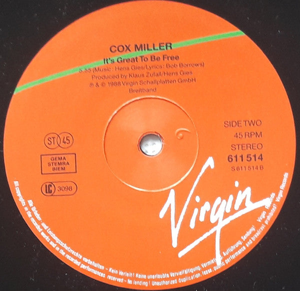 Cox Miller : Dirty Tiger (12")