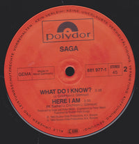 Saga (3) : What Do I Know? (12", Maxi)