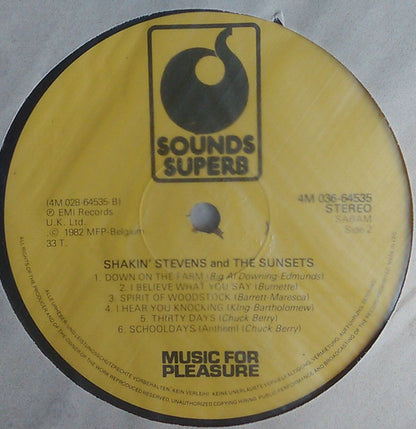 Shakin' Stevens And The Sunsets : Shakin' Stevens And The Sunsets (LP, Album, RE)