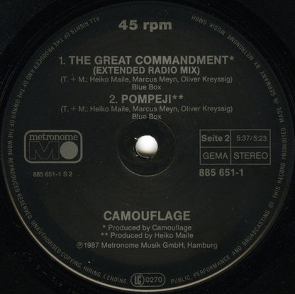 Camouflage : The Great Commandment (12", Maxi)