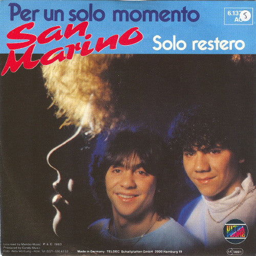 San Marino : Per Un Solo Momento (7", Single)