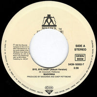 Madonna : Bye Bye Baby (7", Single, Lar)