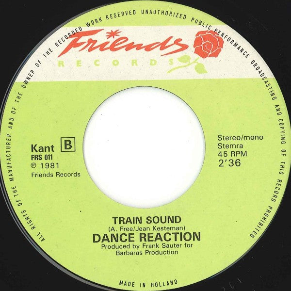 Dance Reaction : Disco Train (7", Single)