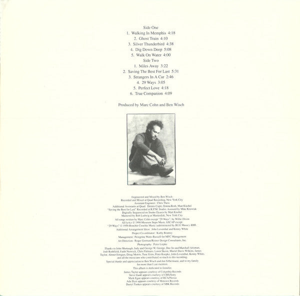 Marc Cohn : Marc Cohn (LP, Album)