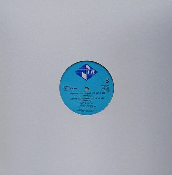 Billy Ocean : European Queen (No More Love On The Run) (12", Blu)