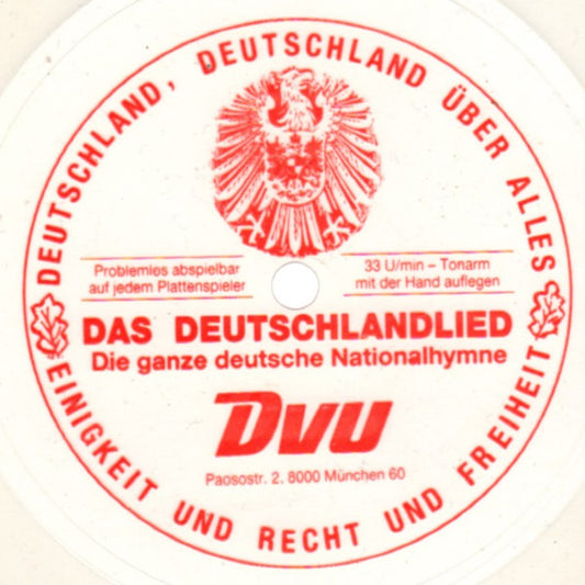 Unknown Artist : Das Deutschlandlied (Flexi, 5½", S/Sided, Cle)