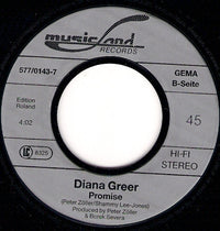 Diana Greer : Taking Hold On Me / Promise (7", Single)