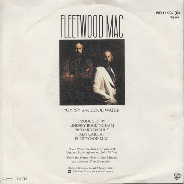 Fleetwood Mac : Gypsy (7", Single)