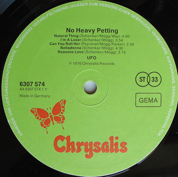 UFO (5) : No Heavy Petting (LP, Album)