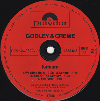 Godley + Creme* : Ismism (LP, Album)